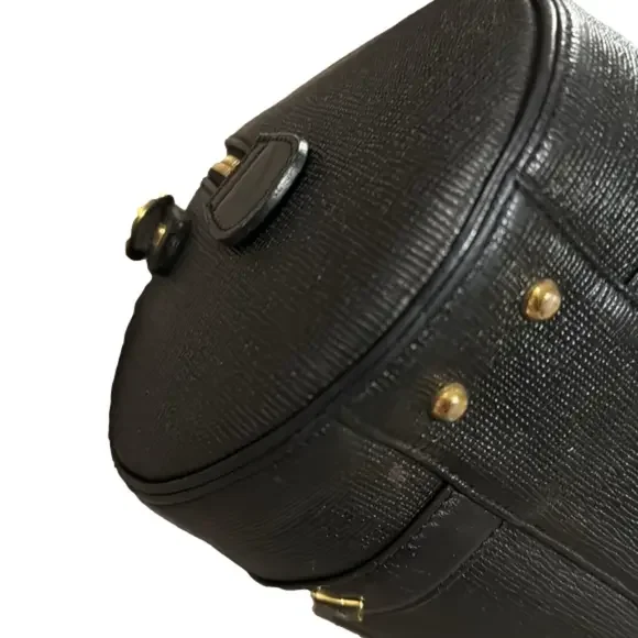 MCM Black Leather Small Boston Handbag - Picture 6 of 11